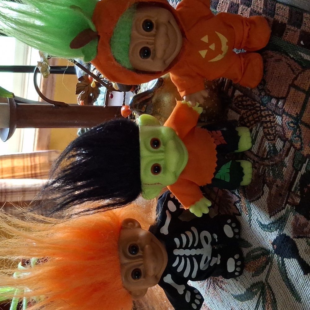 Halloween Dressed Trolls~ Set Of 3